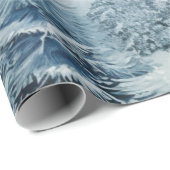 Snowy kerstdorp cadeaupapier (Rol Hoek)