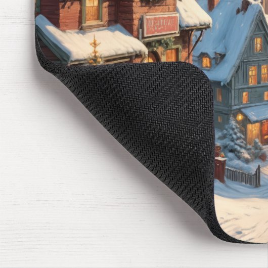 Snowy kerstdorp muismat (Hoek)