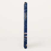 Snowy Kersthuis en Santa Case-Mate iPhone Case (Achterkant / rechts)