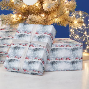 Snowy Kerstmis Cadeaupapier