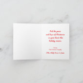 Snowy Kerstmis Feestdagen Kaart (Binnen)