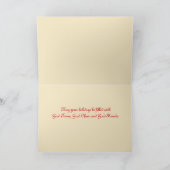 Snowy Kerstmis Feestdagen Kaart (Binnen)