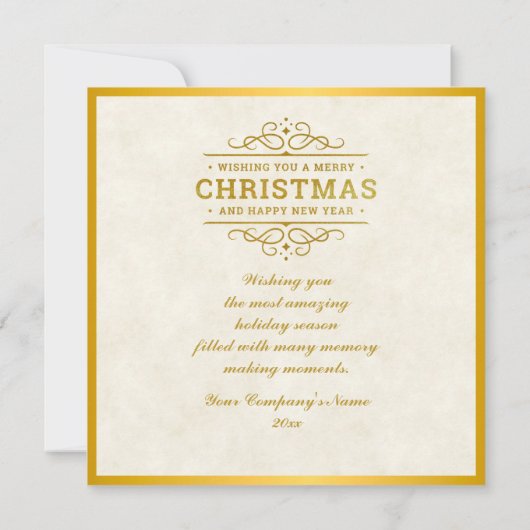 Snowy Kerstmis Gnome en Santa's slee geschenken Kaart (Achterkant)