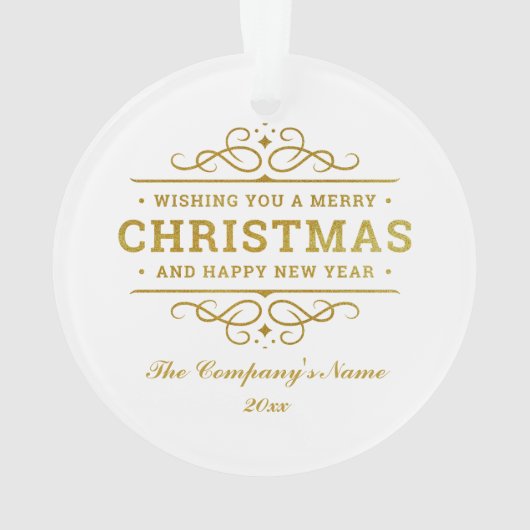 Snowy Kerstmis Gnome en Santa's slee geschenken Ornament (achterkant)