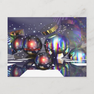 Snowy Kerstnacht Feestdagenkaart