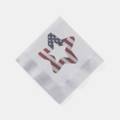 Snowy-kerstster met sterren en strips servet (Hoek)