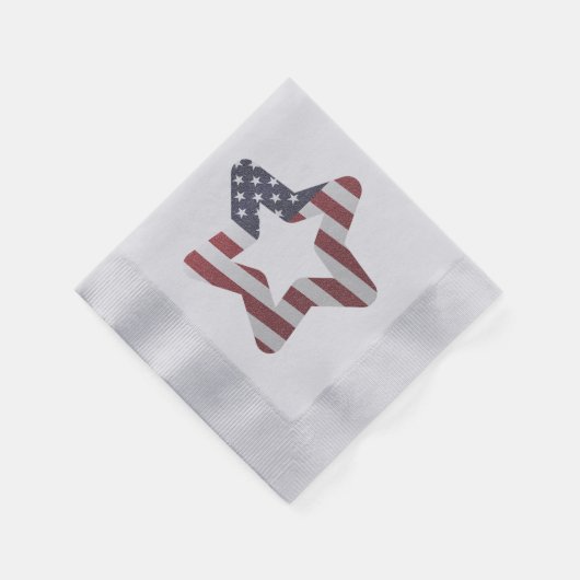 Snowy-kerstster met sterren en strips servet (Hoek)