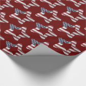 Snowy-kerststerren voor sterren cadeaupapier (Hoek)