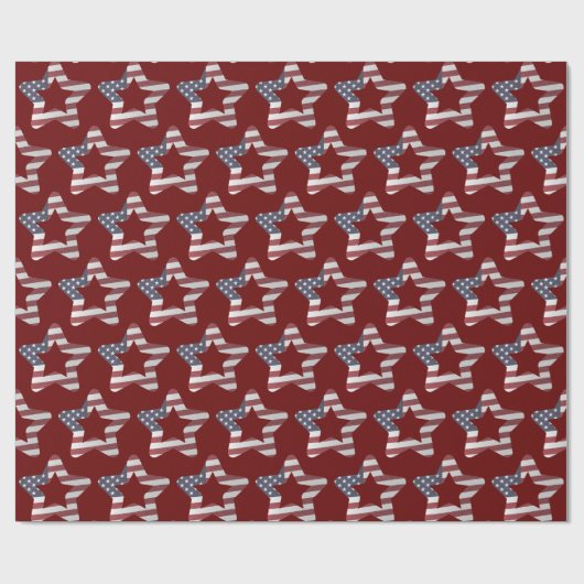 Snowy-kerststerren voor sterren cadeaupapier (Vlak)