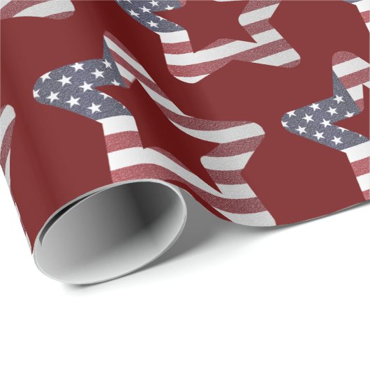 Snowy-kerststerren voor sterren cadeaupapier (Rol Hoek)