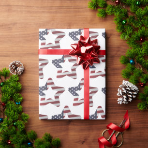Snowy-kerststerren voor sterren cadeaupapier
