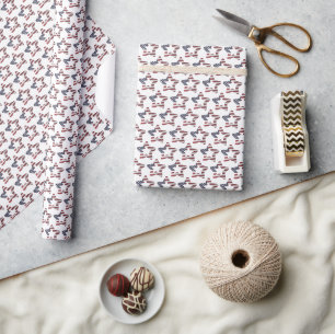 Snowy-kerststerren voor sterren cadeaupapier