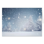 Snowy Kerstwinter Scene (Voorkant Horizontaal)