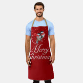 Snowy knuffelen kerst chickadees Schort (Gedragen)