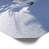 Snowy koud winterlandschap 2 poster (Hoek)