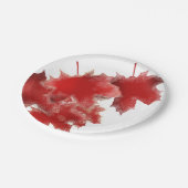 Snowy laat papieren Borden Papieren Bordje (Gekanteld)