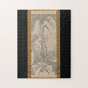 Snowy Landscape 1744 Sakaki Hyakusen Art Legpuzzel