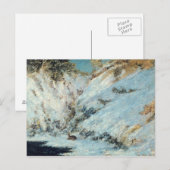 Snowy Landscape, 1866 Briefkaart (Voorkant / Achterkant)