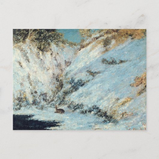 Snowy Landscape, 1866 Briefkaart (Voorkant)