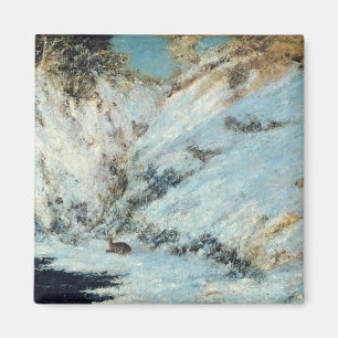 Snowy Landscape, 1866 Magneet