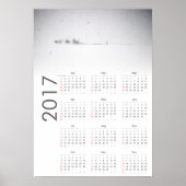 Snowy Landscape Calendar 2017 Poster (Voorkant)