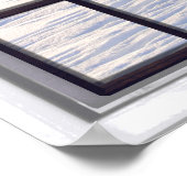 Snowy Landscape Faux Winter Scene Window Poster (Hoek)