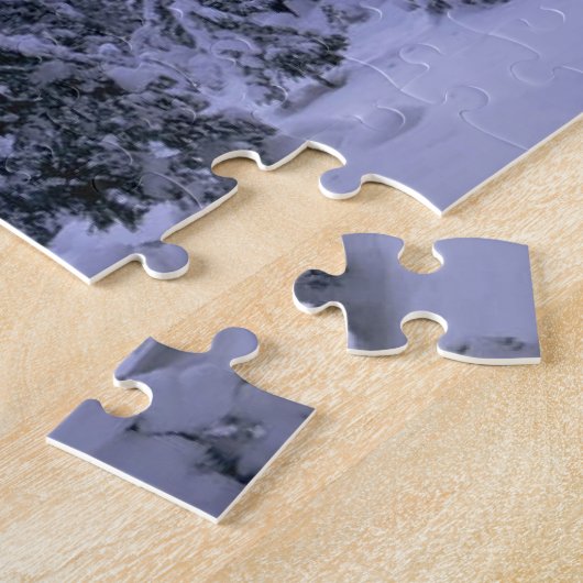 Snowy Landscape Forest Legpuzzel (Zijkant)