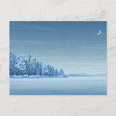 Snowy Landscape Illustration Briefkaart (Voorkant)