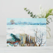 Snowy Landscape met Arles door Vincent van Gogh (Staand voorkant)