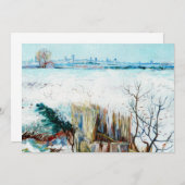 Snowy Landscape met Arles door Vincent van Gogh (Voorkant / Achterkant)