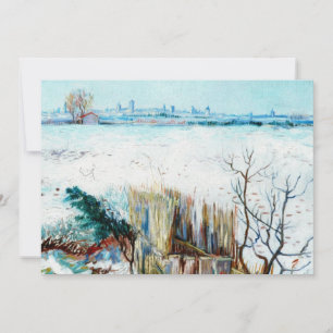 Snowy Landscape met Arles door Vincent van Gogh