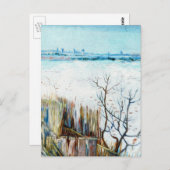 Snowy Landscape met Arles door Vincent van Gogh Briefkaart (Voorkant / Achterkant)