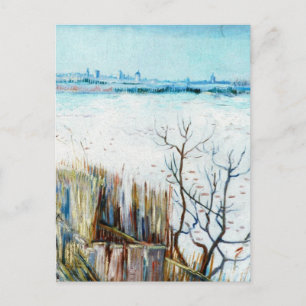 Snowy Landscape met Arles door Vincent van Gogh Briefkaart