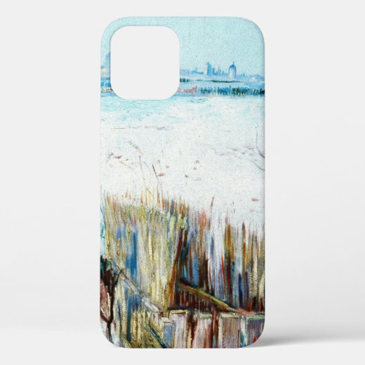 Snowy Landscape met Arles door Vincent van Gogh Case-Mate iPhone Case (Achterkant)