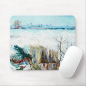 Snowy Landscape met Arles door Vincent van Gogh Muismat (Met muis)