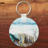 Snowy Landscape met Arles door Vincent van Gogh Sleutelhanger (Voorkant)