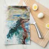 Snowy Landscape met Arles door Vincent van Gogh Theedoek (Quarter Fold)