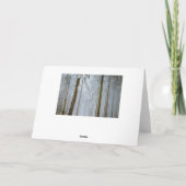 Snowy Landscape Winter Seizoenen Groeten Kaart (Achterkant)