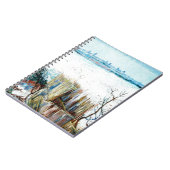 Snowy Landscape with Arles in the Background Notitieboek (Linkerzijde)