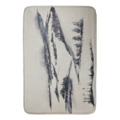 Snowy Landschap Badmat (Voorkant Verticaal)