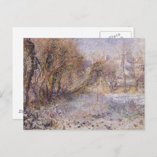 Snowy Landschap Briefkaart (Voorkant / Achterkant)