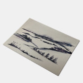 Snowy Landschap Deurmat (Schuin)