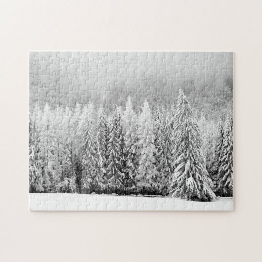 Snowy Landschap Legpuzzel (Horizontaal)
