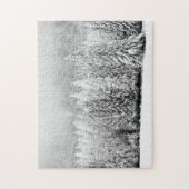 Snowy Landschap Legpuzzel (Verticaal)