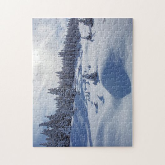 Snowy Landschap Legpuzzel (Verticaal)
