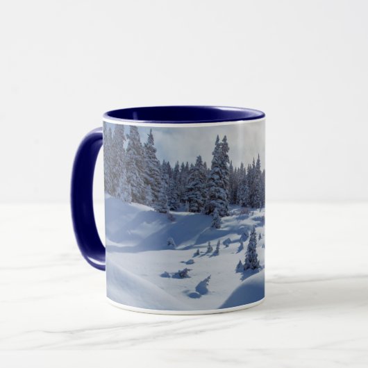 Snowy Landschap Mok (Voorkant links)