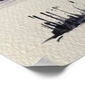 Snowy Landschap Poster (Hoek)