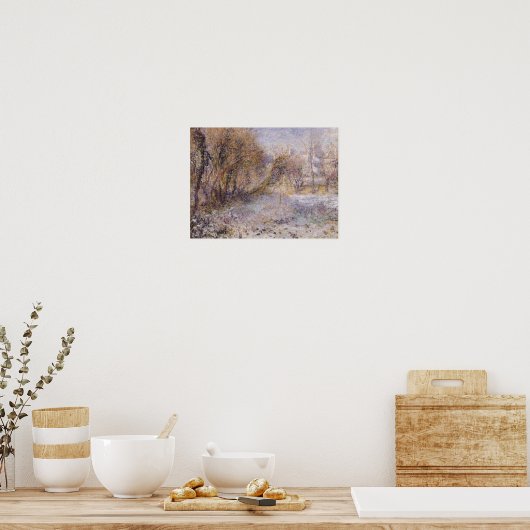 Snowy Landschap Poster (Keuken)