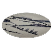 Snowy Landschap Snijplank (Hoek)