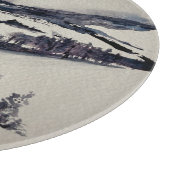 Snowy Landschap Snijplank (Hoek)